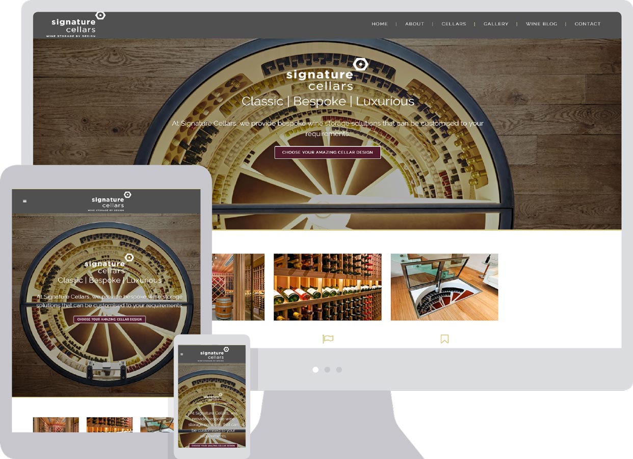 Image of Signature Cellar- A Well Search Engine Optimized Site